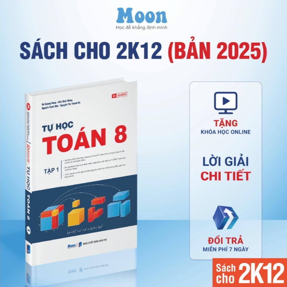 Sách - Tự học toán học lớp 8 - chương trình mới -sách ID tự học toán kết nối tri thức, cánh diều, ch
