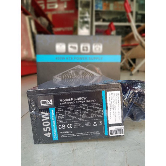 Nguồn PC 450w CMaster lắp case chơi game, dàn nét