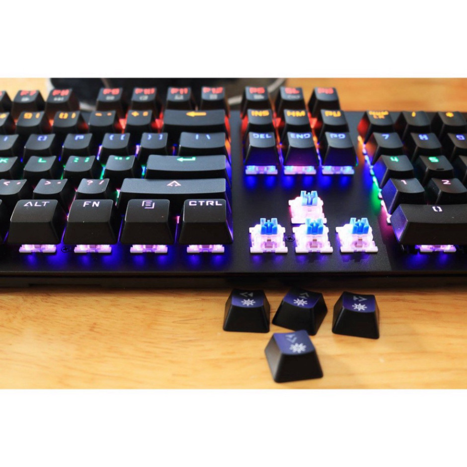 Bàn phím cơ Newmen GM368 Led RGB USB Black cũ