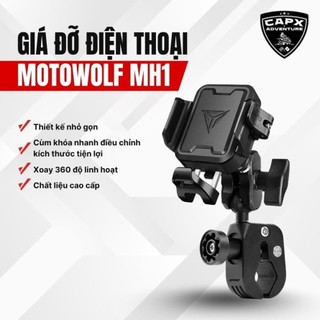  GIÁ ĐỠ ĐIỆN THOẠI MOTOWOLF MH1 CHÍNH HÃNG – GẮN XE MÁY XOAY 360° 