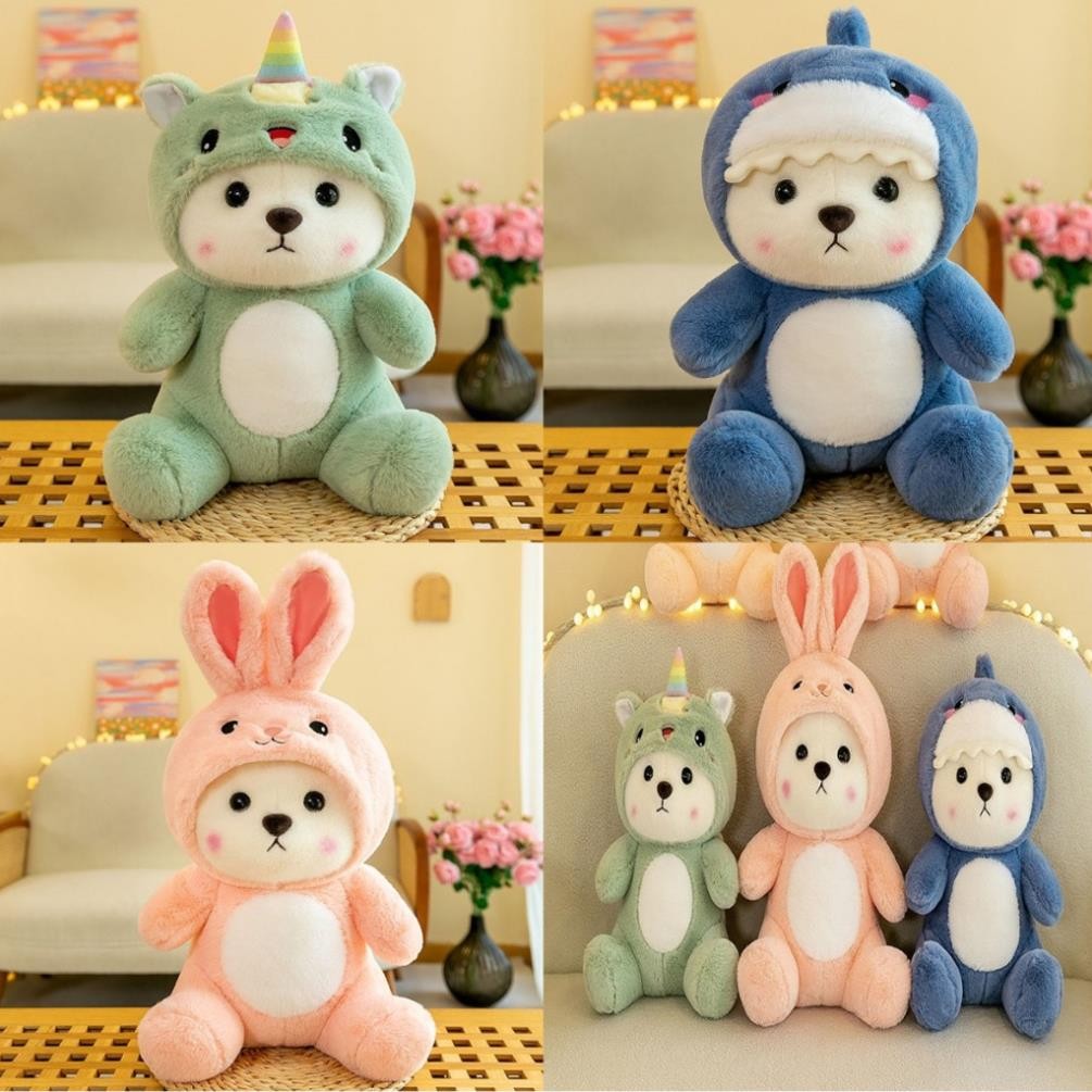 Gấu Bông Lena Thỏ Hồng, Ngựa Pony, Cá mập Xanh ANVIHOME Hàng nhập khẩu cap cấp