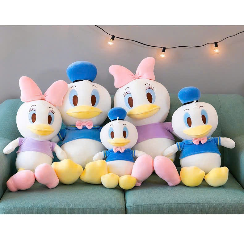 Búp bê thú nhồi bông hình Vịt Donald Xanh/ Daisy Tím Gấu Bông ANVIHOME gấu bông vịt siêu đáng yêu