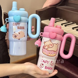  Bình Nước Giữ Nhiệt Rainbow CAPYBARA Inox 316 Dễ Thương 850ml - Ly Giữ Nhiệt Americano Cao Cấp Cốc Uống Nước 