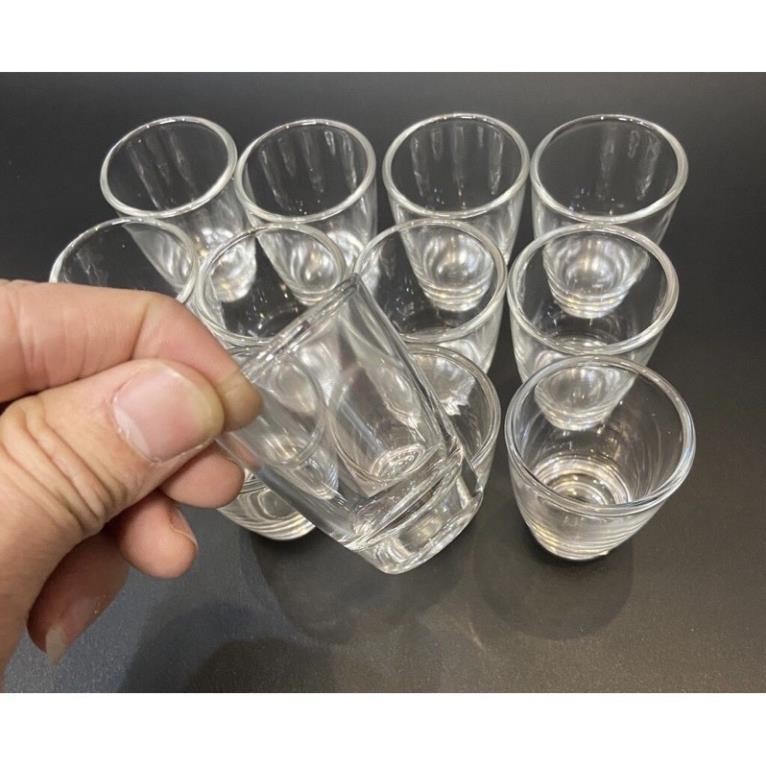 Chén uống rượu thủy tinh mắt trâu - ly rượu thủy tinh