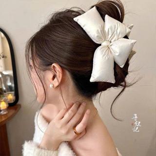 Kẹp Nơ Da Bông Lớn Ba Chiều Cao Cấp, Kẹp Càng Cua Đính Nơ Sang Chảnh Zichi KLNBONG08 a1