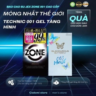   Combo  Bao cao su Jex Zone Nhật Bản Siêu Mỏng Thế Giới 0.01mm Gel Tàng Hình Hộp 10 bcs 
