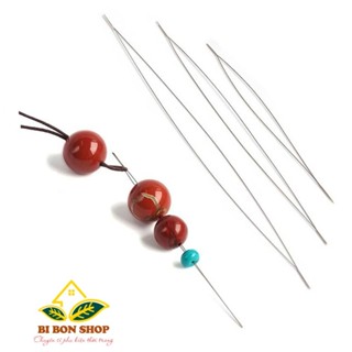 1 Cái kim kết cườm Hạt Kim Thép Bóng Gai Kim Cho DIY Trang Sức Đính Hạt