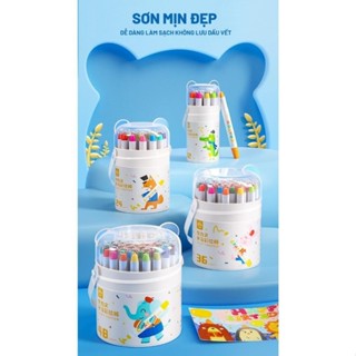  Hộp Màu Sáp Lụa Vặn Silky Crayon Màu Dầu An Toàn Không Dính Bẩn Tay Cho Bé Thoả Sức Sáng Tạo 