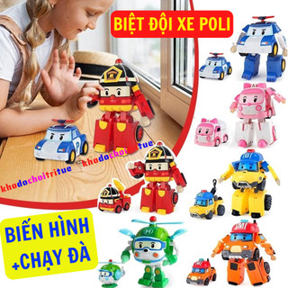   SỈ  ĐỒ CHƠi XE Ô TÔ POLI BIẾN HÌNH THÀNH ROBOT - Ô tô chạy quán tính không cần pin HÀNG CAO CẤP 