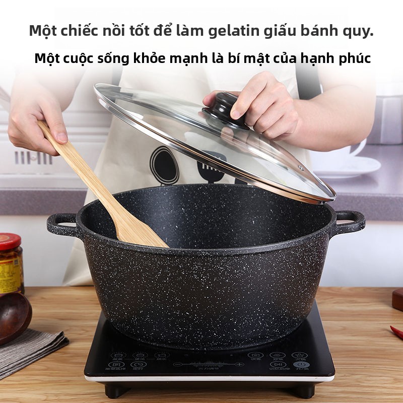 Nồi đặc biệt để nấu Ejiao, nồi chống dính dày, nồi Ejiao, nồi hầm, nấu cháo, nồi nấu mì, nồi hầm, tư