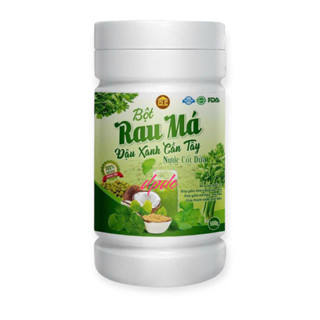  Bột Rau Má Đậu Xanh Cốt Dừa giả độc gan thanh lọc cơ giúp giảm mỡ máu giảm táo bón - Hộp 500g 