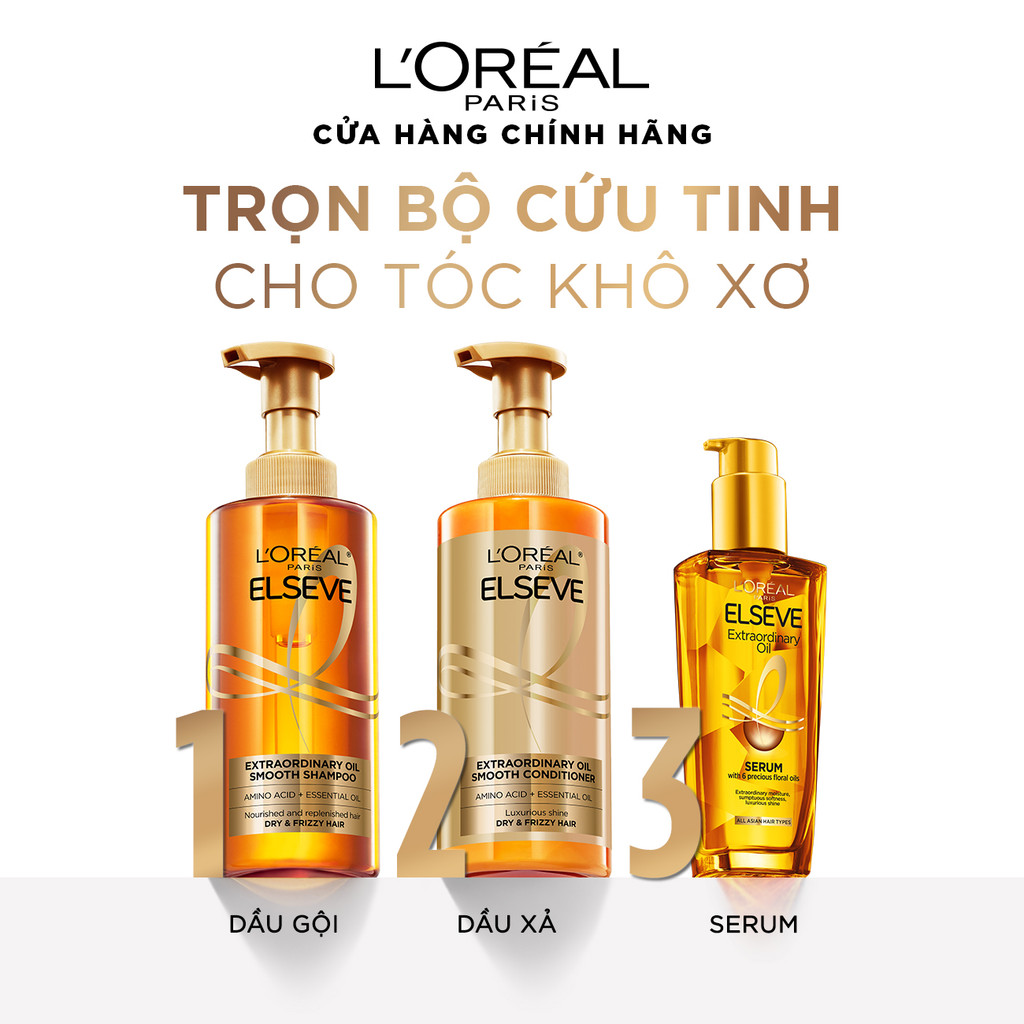 Dầu dưỡng tóc chiết xuất tinh dầu hoa tự nhiên L'Oreal Paris Elseve Extraordinary Oil Ultra Nourishing 100ml | BigBuy360 - bigbuy360.vn