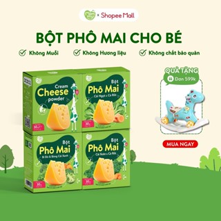 Phô mai tách muối ăn dặm Mămmy gia vị ăn dặm thơm ngon, giàu canxi cho bé ăn dặm, hộp 10 gói,3g/ gói