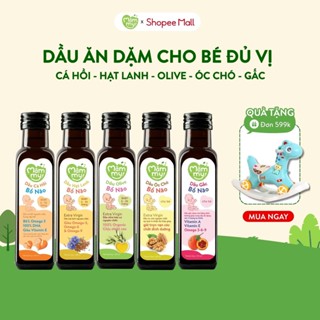 Dầu ăn dặm cho bé Mămmy 100ml bổ sung DHA, Omega 3 bé từ 6 tháng giúp phát triển não bộ, thông minh
