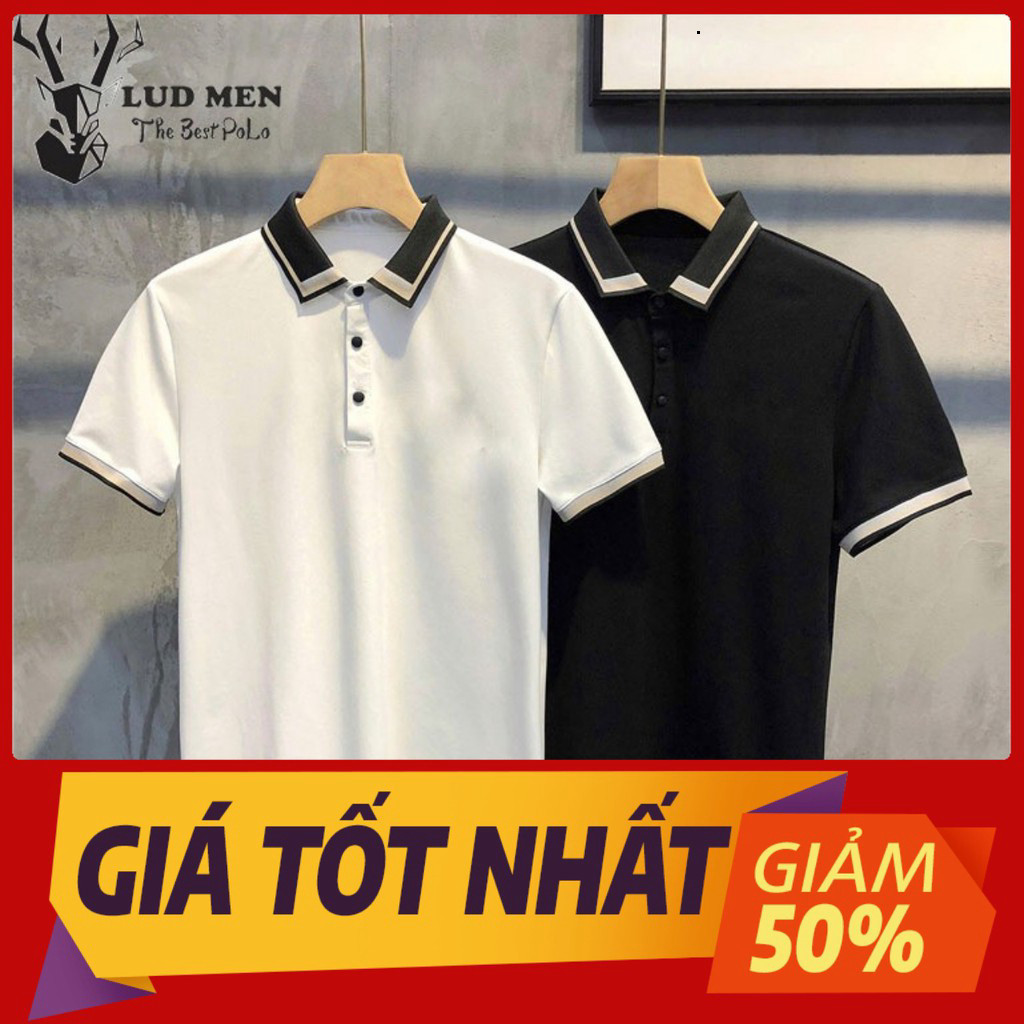 Áo polo nam MATANO có cổ trụ bẻ dệt sọc và họa tiết đẹp nổi bật, thể hiện cá tính, vải cá sấu cotton