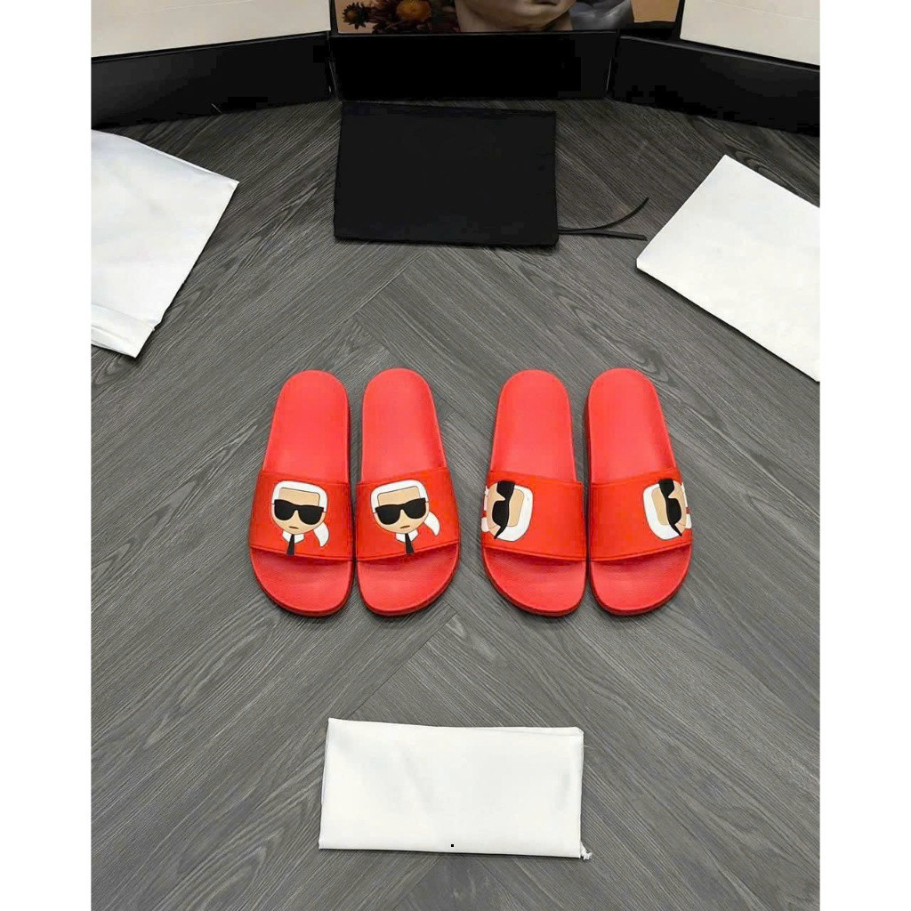 Dép Ông Già Quai Đỏ Đen 2 Màu Cao Su Đủ Size 38-43 tt