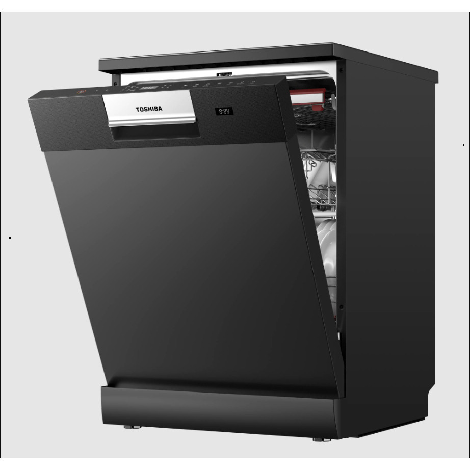 DW-15F7(G)-VN | [TẶNG CHẢO 2TR3] Máy Rửa Chén Toshiba DW-15F7(G)-VN NEW 2026 + Rửa Sấy Khô Tuyệt Hảo - Bảo Hành 36T | BigBuy360 - bigbuy360.vn