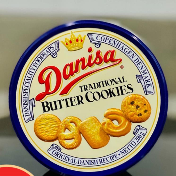 Bánh Quy Bơ Danisa 200g Hộp Thiếc – Danisa Butter Cookies Nhập Khẩu Đan Mạch Cho Gia Đình