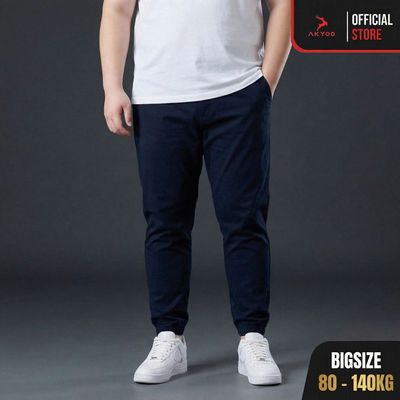 Quần Jogger Kaki Nam Big Size 80 -140kg Chất Kaki Thun Co Giãn 4 Chiều - JG DEN KK , X DEN KK