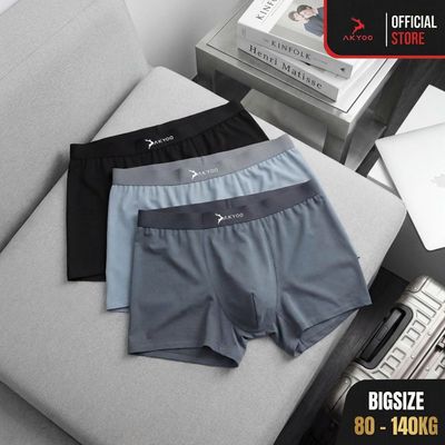Quần Lót Nam Boxer Bigsize Size XL Đến 6XL AKYOO ,Mỏng Nhẹ Co Giãn Thoải Mái Thông Thoáng - SIP1910