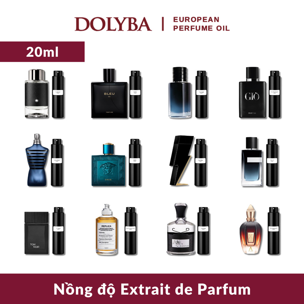 Nước Hoa Nam Nồng Độ Extrait De Parfum Lưu Hương Lâu 20ml