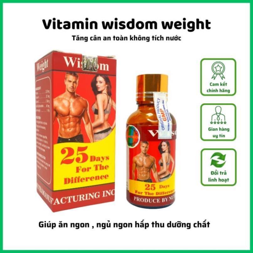 Tăng cân wisdom weight, vitamin tăng cân wisdom weight chính hãng indonesia, tăng cân an toàn không 