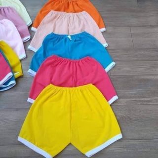 (4-17kg) Sét 10 Quần Đùi Viền Trơn Cho Bé Trai Bé Gái