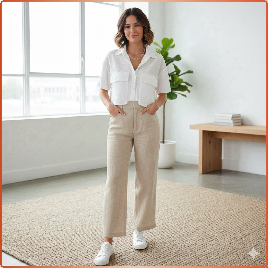 [Hiền VNXK] Áo sơ mi croptop nữ , FORM SUÔNG RỘNG, tay ngắn ,phối túi ngực lạ mắt hàng vnxk Hiền VNX