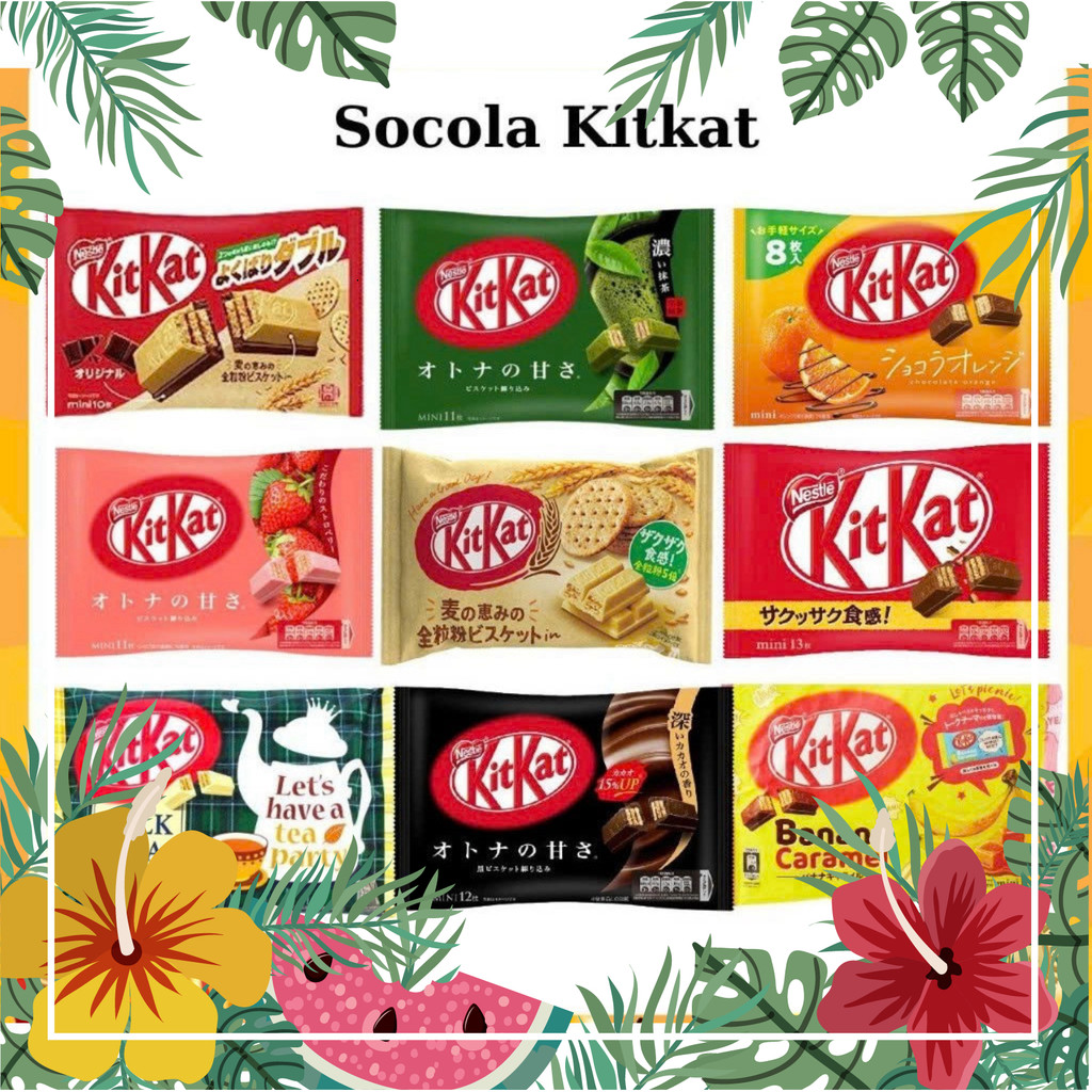 FujjiMart_ Kitkat Socola Nhật Bản thơm ngon Đủ vị - Đồ Cưới Tết