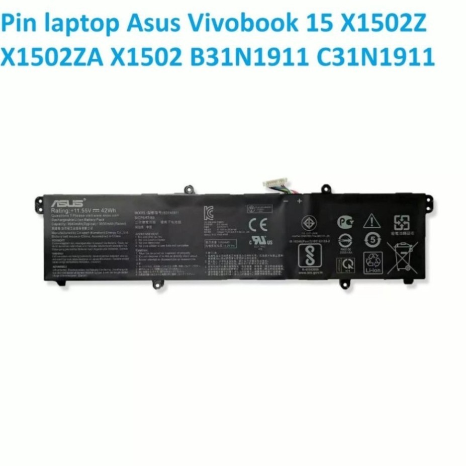⚡️ Pjn laptop Asus Vivobook 15 X1502Z X1502ZA X1502 B31N1911 C31N1911