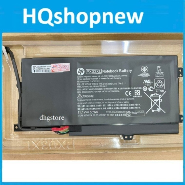 ⚡️ Pjn dùng cho laptop HP Envy 14 14-K M6 M6-K Touchsmart M6-K, TPN-C109 C110 C111, PX03XL 50Wh