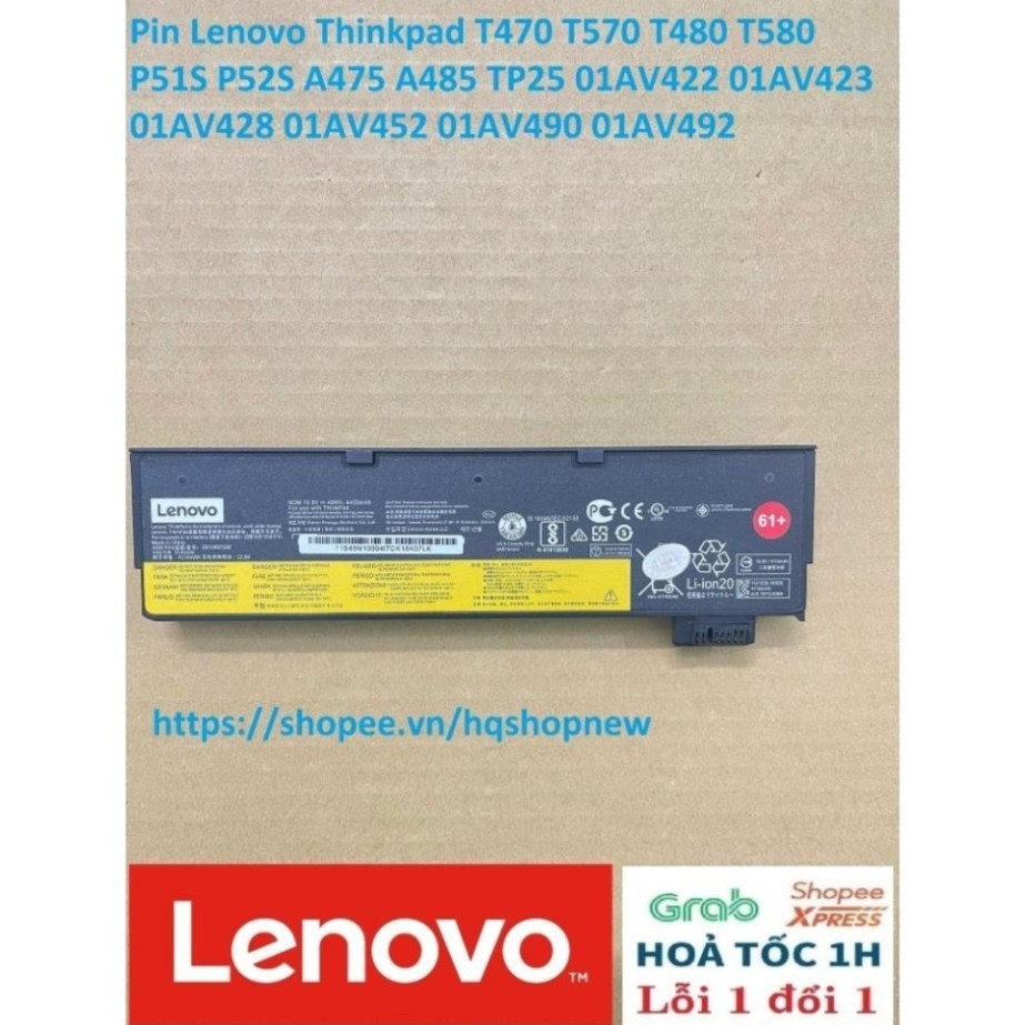 ⚡️Pjn Lenovo Thinkpad T470 T570 T480 T580 P51S P52S A475 A485 TP25 01AV422 01AV423 01AV428 01AV452 0