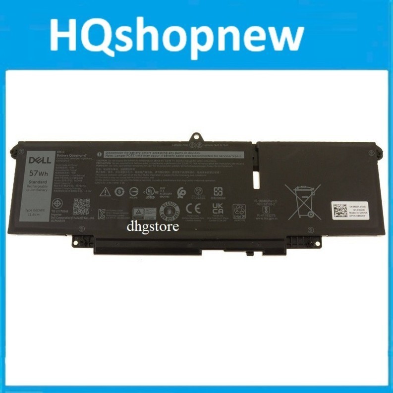 ⚡️ Pjn laptop Dell Latitude 7340 7440 7640 66DWX FH97R 0HYH8 0CTJJ6 57Wh
