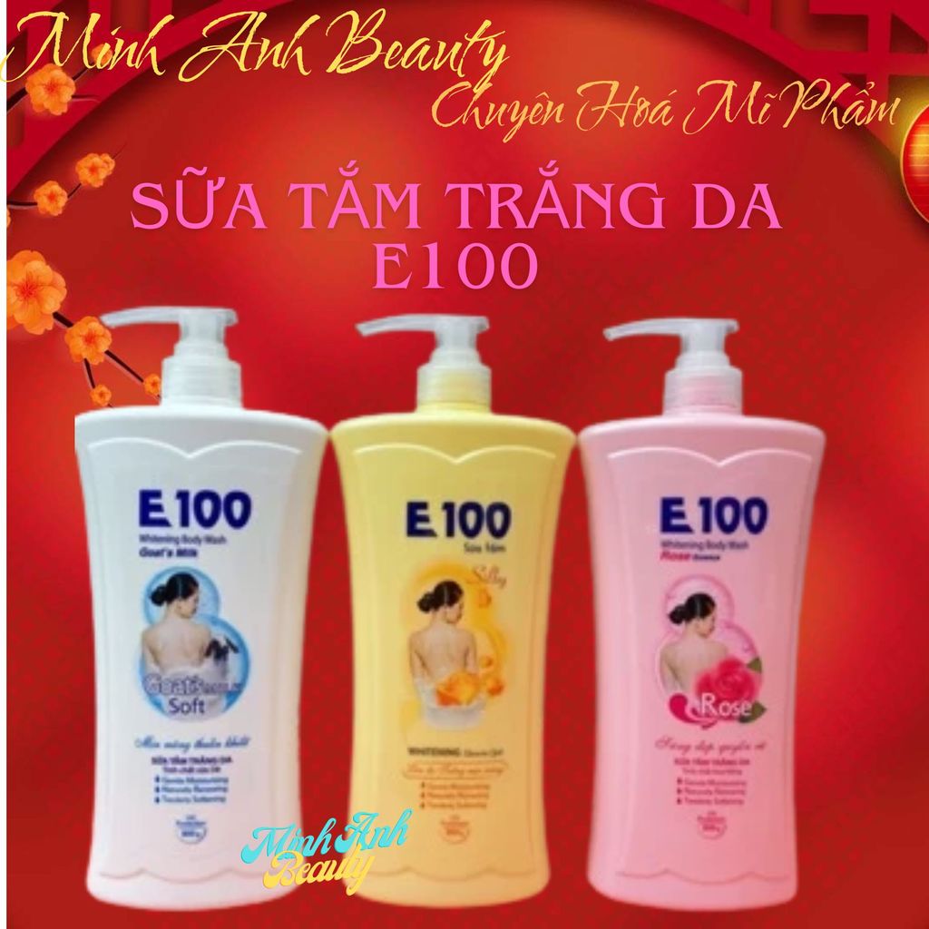 Sữa Tắm Trắng Da E100 Chai 1200ml Sữa Tắm Trắng Da E100 Chai 1200ml