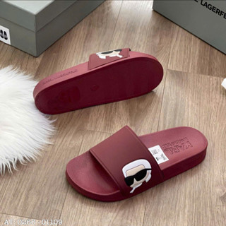 💝KARRL ĐỎ💝Dép Lê Nam Đẹp Cỡ Karl Ông Già Mới Nhất 2024 Quai Ngang karl ông già hot hit 2026