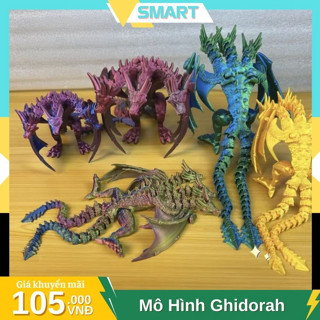 Mô Hình In 3D Khủng Long Ghidorah Rồng 3 Đầu Cực Ngầu, Đa Dạng Màu Sắc BLO - DC21