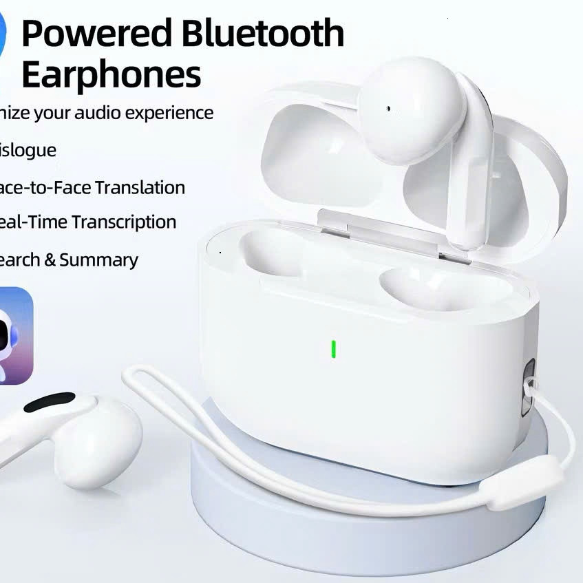 GOOJODOQ J201 IPX5 chống nước, giảm tiếng ồn, tai nghe không dây,tai nghe Bluetooth 5.3 tích hợp mic