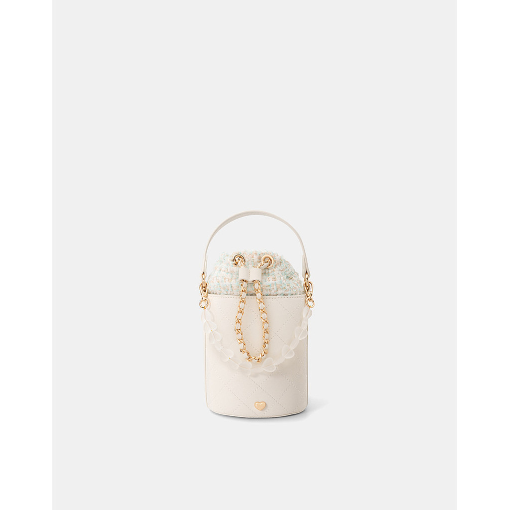 Túi Xách Nữ Thời Trang JUNO Cỡ Nhỏ Bucket Phối Charm TXN988