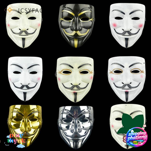 Ánh Sáng Guy Fawkes Mặt Nạ Chế Biến Halloween Độc Đáo