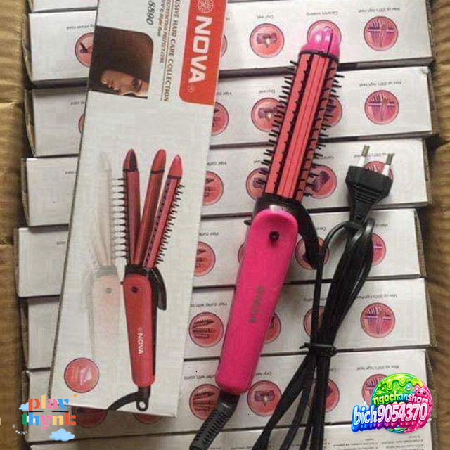 Novatech Lược 3in1 Điện Mềm Làm Đẹp Tóc Dễ Dàng