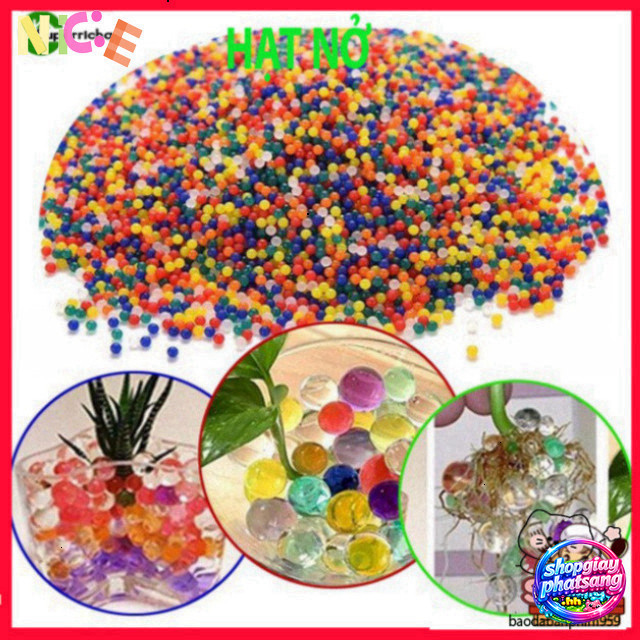 Hạt Ngâm Nước Colorful 1000 Viên, Tạo Hình Diverse cho Slime