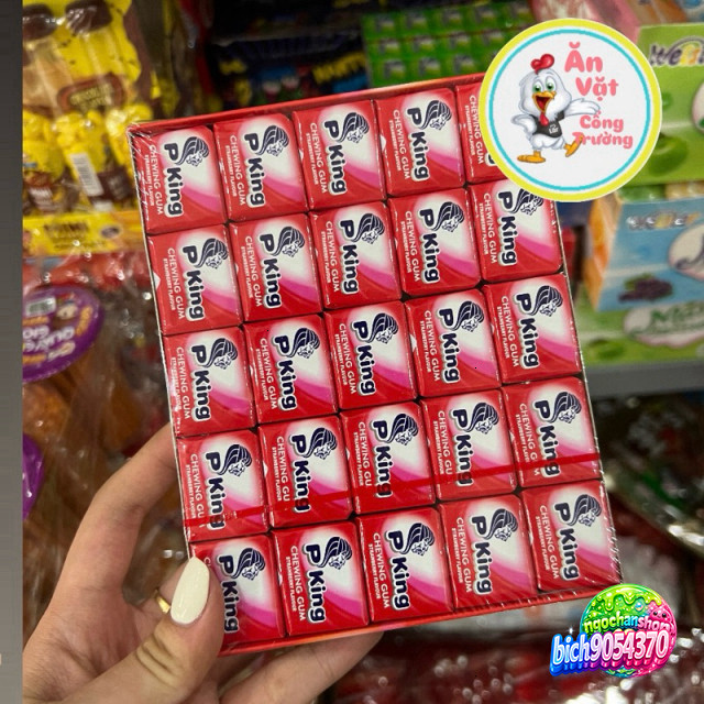 Kẹo Cao Su King, 50 Viên Siêu Ngon & Thoái Quách, P King Chewing Gum Cao Súc

Hoặc:

P King Chewing 