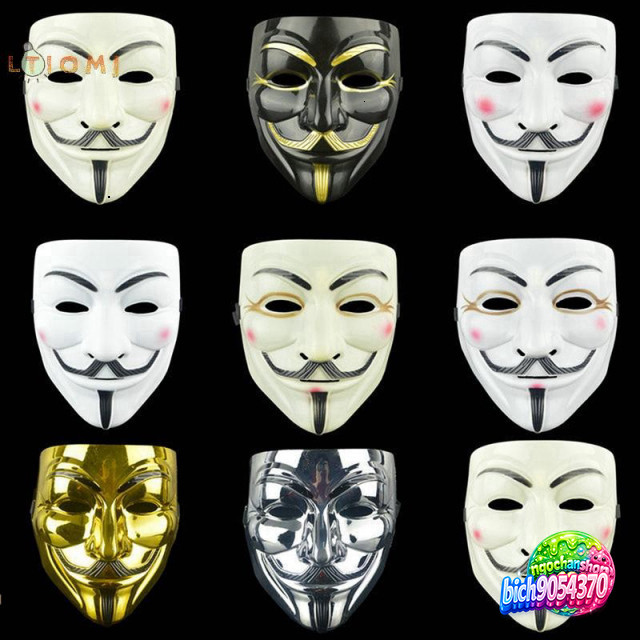 Áo Cấp Tốc Hacker Guy Fawkes Mặt Nạ Halloween Cho Người Lớn
