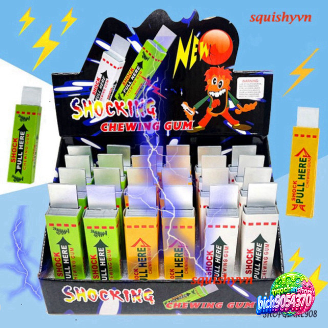 Đồ Chơi Giật Điện Thiên Nhiên Kẹo Cao Su Emden Giúp Bé Hài Hước