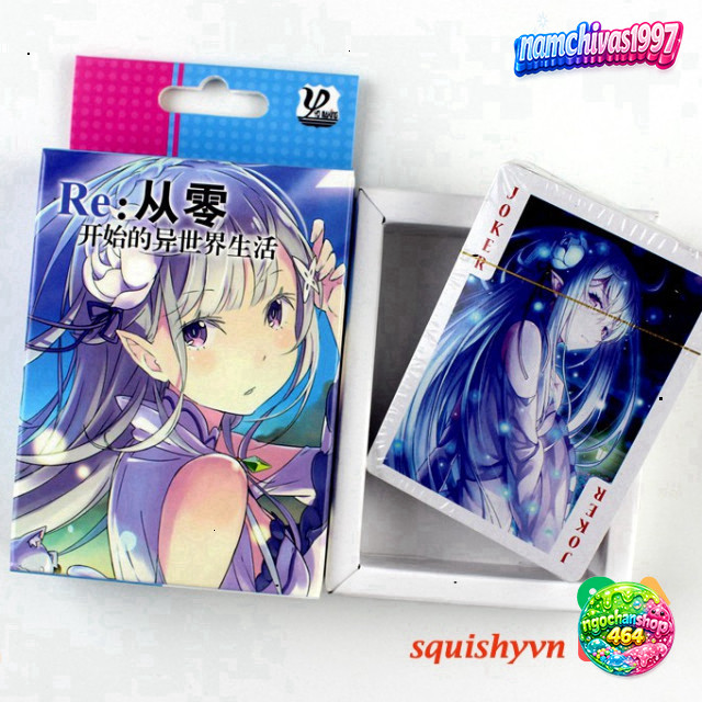 "Thẻ Hình Anime Re:Zero - Set Đa Năng 54 Hình Anime Manga"