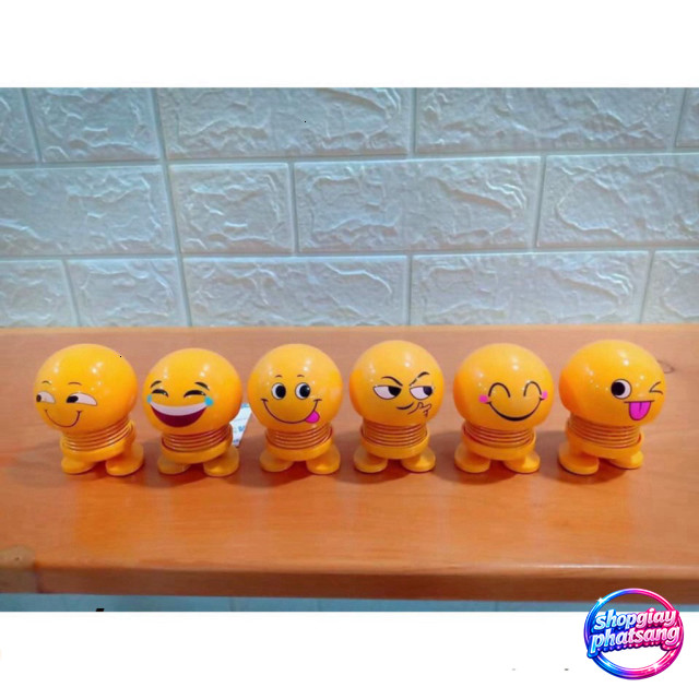 Emoji Con Lắc Lò Xo - Bông Thú Nhún Cute Con Cười