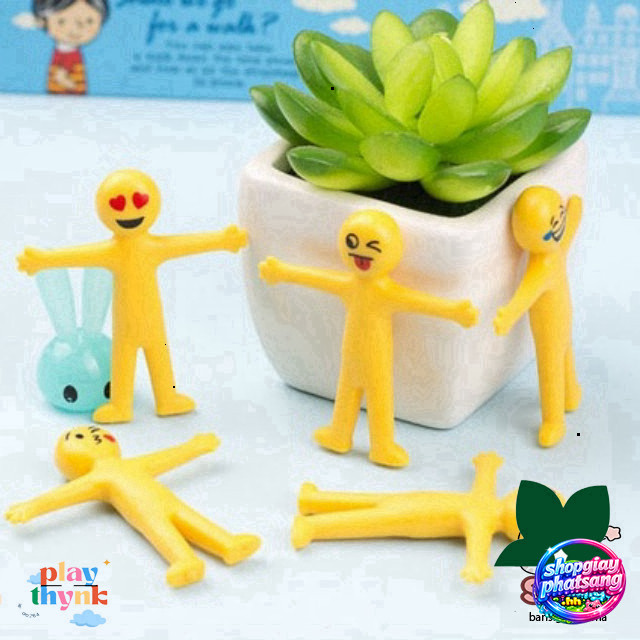 Emoji Kéo Dẻo Bộ 5 size Đại Diện Bộ Đồ Chơi
