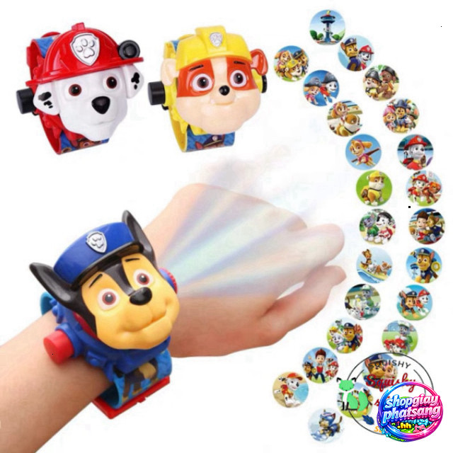 "Đồng Hồ Soi Hoạt Hinh Paw Patrol 24 Chê Đồ Cute"