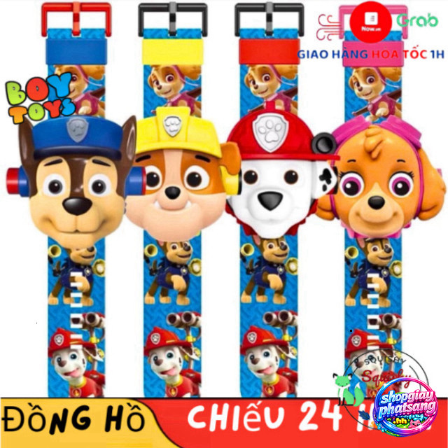 Chó Cứu Hộ Paw Patrol Đồng Hồ 3D Cho Trẻ Em Chơi