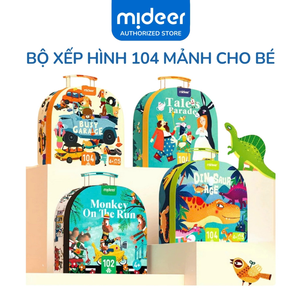 Bộ xếp hình cho bé lắp ráp Mideer Vali Gift Box Puzzle bé trai và bé gái 5 6 7 8 9 tuổi